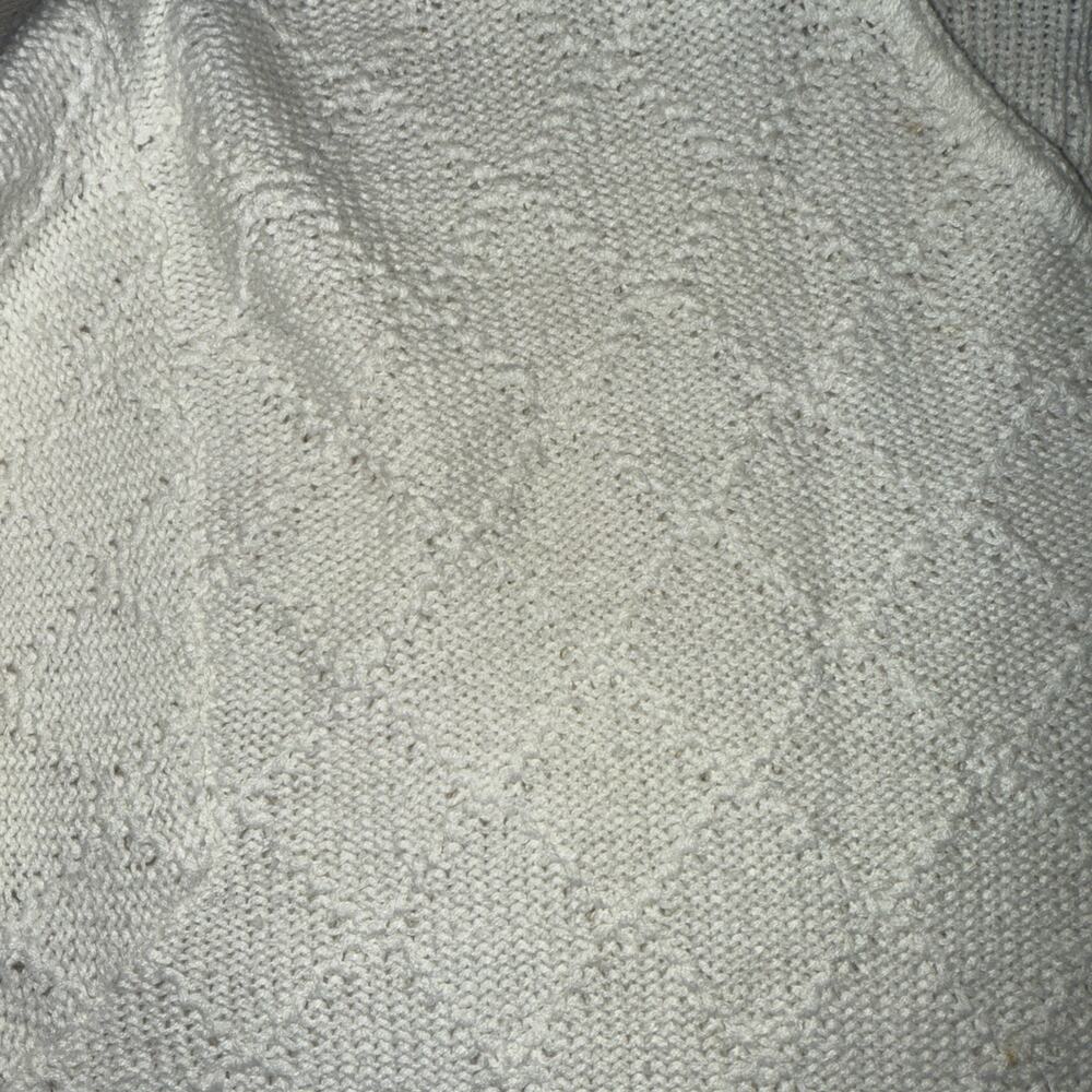 Vintage Carolyn Taylor White Sweater - Size Large - Picture 3 of 6